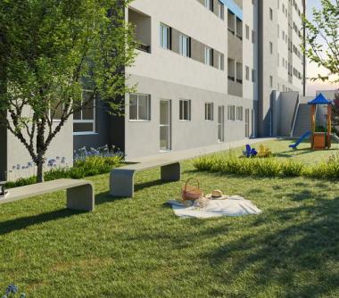 Perspectivas artística da praça de leitura