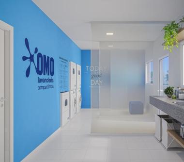 Perspectivas artística da lavanderia