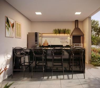 Perspectiva artística da churrasqueira