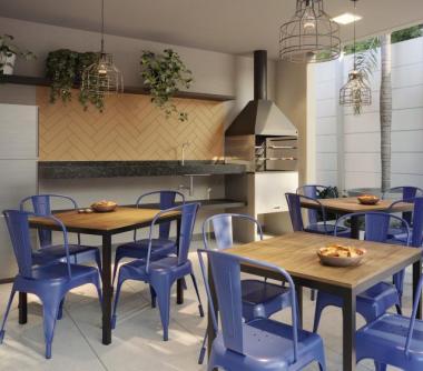 Perspectiva artística da churrasqueira