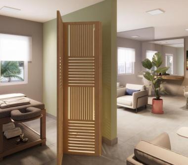 Perspectiva artística do espaço beleza