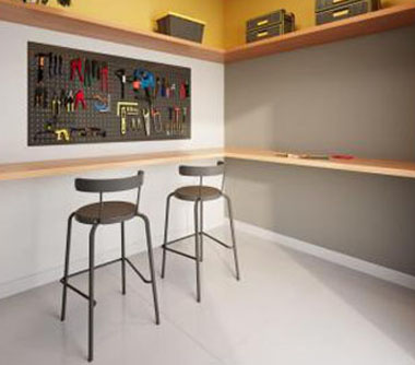 Perspectiva artística do espaço bricolagem