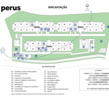 Perspectiva artística da implantação
