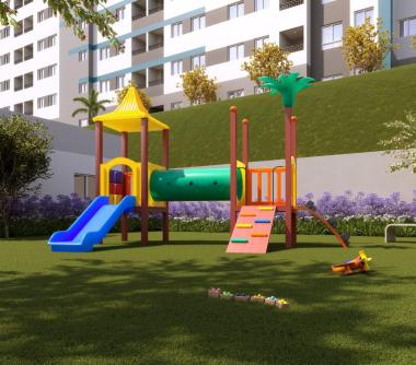 Perspectiva artística do playground