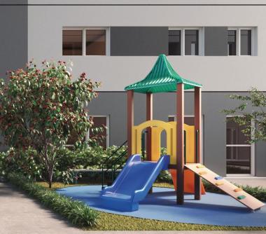 Perspectiva artística do playground