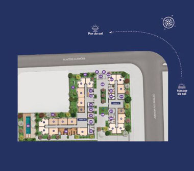 Perspectiva artística da Implantação