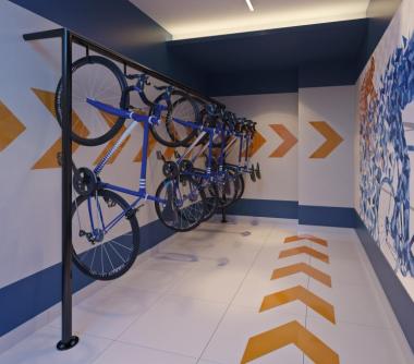 Perspectiva artística dao bicicletário