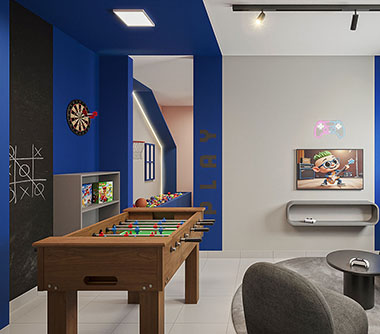 Perspectiva artística da brinquedoteca